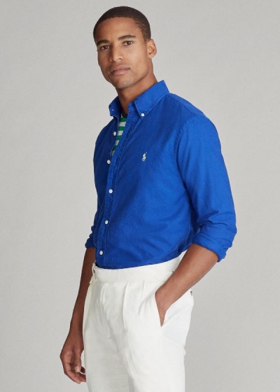 Men's Polo Ralph Lauren Garment-Dyed Oxford Shirt | 143569SDJ